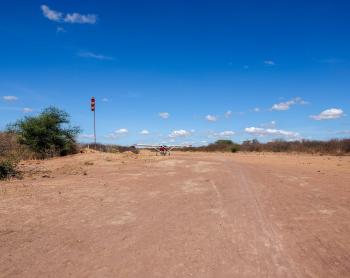 A photo of an airstrip where MAF lands in Tanzania.