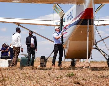 Offloading equipment in Njombe