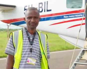 Francis at Arusha Airport
