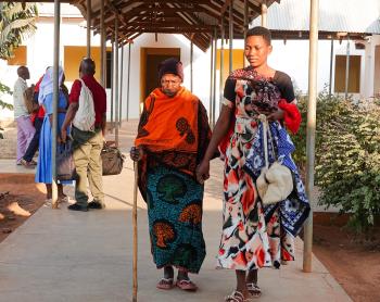 Rozalia Masanja Mayunga and her granddaughter