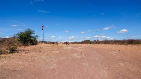 A photo of an airstrip where MAF lands in Tanzania.