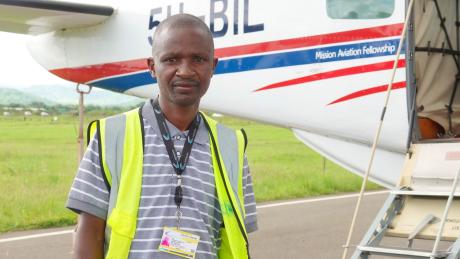 Francis at Arusha Airport