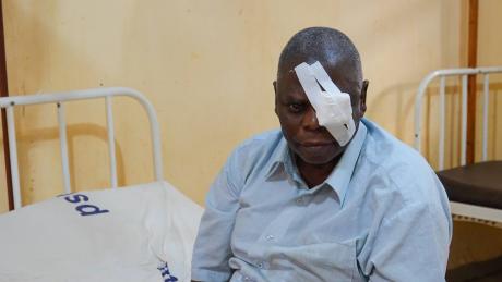 Ernest after surgery