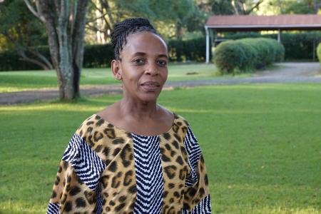 Mary Lyimo at the MAF Tanzania compound in Arusha.