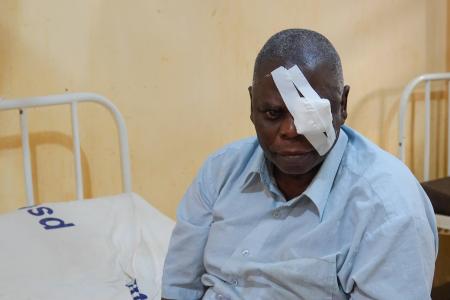 Ernest after surgery