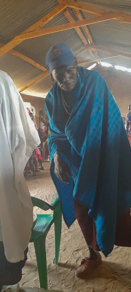 Kiyapi's first appearance in church for a service.