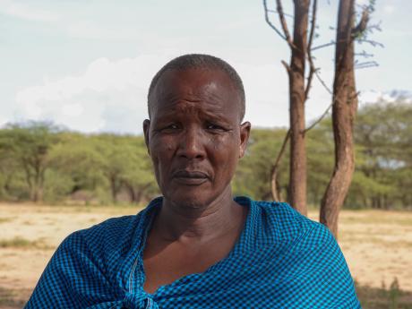 A portrait of Evangelist Daniel Siang'au at Lemugur airstrip