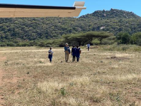 Ashe Love Project team going to the clinic shortly after arrival in Endanyawish