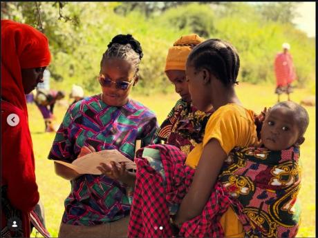 Women receiving training in Endanyawish